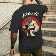空手ゴリラ カラテカ 少年少女空手ゴリラ メンズTシャツ バックプリント 彼への贈り物