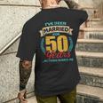 結婚50年目 結婚50周年 メンズTシャツ バックプリント 彼への贈り物