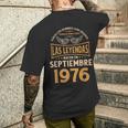 メンズ 誕生日プレゼント The Legends 1976年9月 メンズTシャツ バックプリント 彼への贈り物