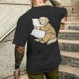 面白い スリーピー ゴールデンレトリバー パジャマ メンズ レディース キッズ メンズTシャツ バックプリント 彼への贈り物