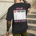 面白い40歳の誕生日のアイデア It's My 40Th Birthdayign My メンズTシャツ バックプリント 彼への贈り物
