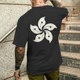香港国旗 香港プライド オーキッド メンズTシャツ バックプリント 彼への贈り物
