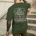 Santana Name Its Aantana Thing You Wouldn't Understanding メンズTシャツ バックプリント 彼への贈り物