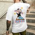 7月4日 「ポパイとオリーブオイルの愛国心」 彼と彼女 メンズTシャツ バックプリント 彼への贈り物