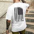 Awesome Barber Usa フラッグ 星 クール コーム ハサミ メンズTシャツ バックプリント 彼への贈り物