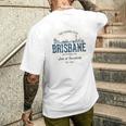 Brisbane Australia オーストラリアレトロスタイルヴィンテージブリスベン メンズTシャツ バックプリント 彼への贈り物