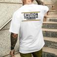 Caution Does Not Play Well With Others メンズTシャツ バックプリント 彼への贈り物