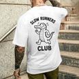 Crocodilelow Runners Club おもしろランニングマスコット 長袖tシャツ メンズTシャツ バックプリント 彼への贈り物