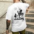 Don Quixote アートワーク 長袖tシャツ メンズTシャツ バックプリント 彼への贈り物