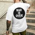 Exclusive War Is Over If You Want It 限定版 メンズTシャツ バックプリント 彼への贈り物