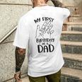 Il Mio Primo Compleanno Da Papà Dice Umorismo Incinta Gravidanza T-shirt da uomo con stampa posteriore Regalos para él
