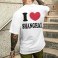 I Lovehanghai アイ・ラブ・シャンハイ メンズTシャツ バックプリント 彼への贈り物