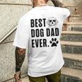 Maltese Papà Papà Miglior Cane Papà Mai Uomini T-shirt da uomo con stampa posteriore Regalos para él