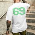 Number 69 シャツ レトロ ユニフォーム ヨーロッパスタイル バックプリント ジャージ メンズTシャツ バックプリント 彼への贈り物