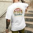 On Back 3月の誕生日 Est 1975年限定版 51St メンズTシャツ バックプリント 彼への贈り物