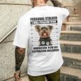 Personaltalker Yorkie ファニーヨークシャー犬好き オーナーミーム メンズTシャツ バックプリント 彼への贈り物