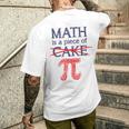 Pi Day Math Is A Piece Of Cake ファニーtシャツ 314用 メンズTシャツ バックプリント 彼への贈り物