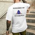 Powered Bytatistics ベルカーブ オタク ユーモア メンズTシャツ バックプリント 彼への贈り物