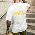 メンズ Promoted To Papa Est 2027Oon To Be Dad メンズTシャツ バックプリント 彼への贈り物