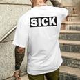 Sick Krank Krass Iickmodeick メンズTシャツ バックプリント 彼への贈り物