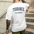Torrance California Ca ビンテージ アスレチック スポーツデザイン メンズTシャツ バックプリント 彼への贈り物