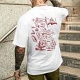 Trendy California Republic Landmarks Map Outlineintage メンズTシャツ バックプリント 彼への贈り物