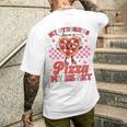 Valentine My Students Have A Pizza Of My Heart Teacher Men's Back Print T-Shirt Gifts for Him