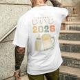じいじ2026・今おじいちゃんです・おじいちゃんになりました・ベビーのお知らせ メンズTシャツ バックプリント 彼への贈り物