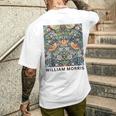 ウィリアム・モリス いちご泥棒 ポスター ビンテージ タペストリー William Morris メンズTシャツ バックプリント 彼への贈り物