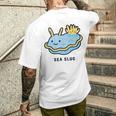 ウミウシ 海牛ealug イラスト ゆるい 簡単 おもしろ かわいい 動物 人気 海洋生物 メンズTシャツ バックプリント 彼への贈り物