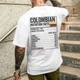コロンビア 栄養成分 食品 カミセタ コミダ コロンビア メンズTシャツ バックプリント 彼への贈り物