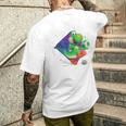 ザ・スーパーマリオギャラクシー・ムービーyoshi In Action メンズTシャツ バックプリント 彼への贈り物