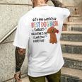 トイプードル最高の犬ママバレンタインデー面白い犬の恋人 長袖tシャツ メンズTシャツ バックプリント 彼への贈り物
