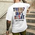 トランプはすべてについて正しかった-トランプ・キス・フラッグ メンズTシャツ バックプリント 彼への贈り物