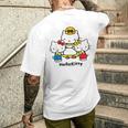 ハローキティ Usデザイン かぞく メンズTシャツ バックプリント 彼への贈り物