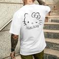 ハローキティ Usデザイン ウインク 長袖tシャツ メンズTシャツ バックプリント 彼への贈り物