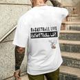 バスケットボール Basketball Life ラビット メンズTシャツ バックプリント 彼への贈り物