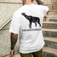 パラケラテリウム 絶滅動物 サイ 古生物学 メンズTシャツ バックプリント 彼への贈り物