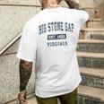 ビッグストーンギャップ バージニアva ヴィンテージ スポーツデザイン ネイビープリント メンズTシャツ バックプリント 彼への贈り物