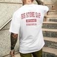 ビッグストーンギャップ バージニアバージニアva ヴィンテージスポーツデザイン レッドデザイン メンズTシャツ バックプリント 彼への贈り物