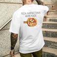 ピザ ナポレターナ イタリア ピザ ナポリタン マルゲリータ メンズTシャツ バックプリント 彼への贈り物