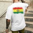 ボリビア国旗ボリビア メンズTシャツ バックプリント 彼への贈り物