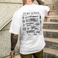 ポンプアクション ショットガン ヴィンテージ ライフル 銃 特許プリント メンズTシャツ バックプリント 彼への贈り物