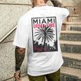 マイアミマジックシティビーチシャツ フロリダ愛好家向け 長袖tシャツ メンズTシャツ バックプリント 彼への贈り物