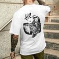 リスちゃん リス シマリス モチーフ げっ歯類 動物 カラフル デザイン メンズTシャツ バックプリント 彼への贈り物