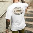 ワイオミング ジャクソン ホール トラウト 魚 フライフィッシング ビンテージ メンズTシャツ バックプリント 彼への贈り物