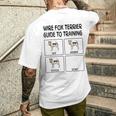 ワイヤーフォックステリアガイド 犬の服従を訓練する メンズTシャツ バックプリント 彼への贈り物