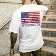 ワシントンdc アメリカ国旗tシャツ メンズTシャツ バックプリント 彼への贈り物
