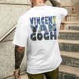 ヴィンセント・ヴァン・ゴッホ作「星月夜」 テキスト ミュージアムアート メンズTシャツ バックプリント 彼への贈り物