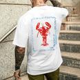 ヴィンテージレッドロブスター メンズTシャツ バックプリント 彼への贈り物